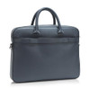 50536498413PCE BOSS MEN'S RAY SOFT FRIENDLY LEATHER BRIEF CASE - DUSTY BLUE New