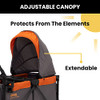DELTA CHILDREN JEEP SPORT ALL-TERRAIN STROLLER WAGON - CH25272 - GREY/ORANGE