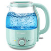 Elite Gourmet 1.2L Electric Glass Kettle, 1200W Fast Boil - Mint