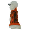 Pet Life Harmonious Weaved Heavy Cable-Knitted Designer Fall Pet Sweater - S