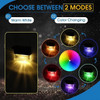 MITOPDEAL 6 PACK LED SOLAR DECK LIGHTS WATERPROOF WARM WHITE/COLOR CHANGING