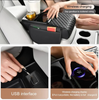 GENERIC MULTIFUNCTIONAL 6-IN-1 CAR ARMREST CONSOLE BOX - CUP HOLDER -BLACK