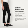 AMAZON ESSENTIALS WOMEN'S MEDIUM STRETCH SLIM FIT JEANS SIZE 14 BLACK New