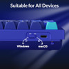 Keychron Q1 RGB Custom Mechanical Keyboard Knob 75% Gateron Brown Switch - Blue
