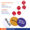 Rally and Roar Professional Poker Set w/ Hard Case, 2 Card Decks, 5 Dice New