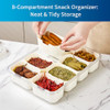 Pure Future Air-Tight Snackle Box Container –Divided Serving Tray with Lid New