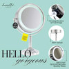 Danielle Creations Professional-Grade Double-Sided L.E.D. Vanity Mirror