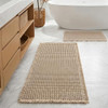 Furicher Large Waffle Bath Mat Set, Non Slip Bath Rug Set, Ultra Absorbent