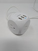 ANKER USB TRAVEL POWER STRIP 321 POWER STRIP 3 USB-A CHARGER PORTS 5" - WHITE