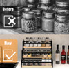 TISEMENT SPICE RACK ORGANIZER FOR COUNTERTOP, 3-TIER, HM5428-VC - BLACK