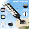 BRIGHTEVER SOLAR STREET LIGHTS OUTDOOR, 25000LM 8500K, 800W 2PACK - BLACK
