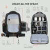 TARION CAMERA BACKPACK FOR PHOTOGRAPHERS COMPACT CAMERA BAG - TB-04 BLACK New