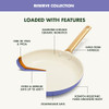 GREENPAN HARD ANODIZED CERAMIC NONSTICK SKILLET SET, 8" 10" 12" - PERIWINKLE
