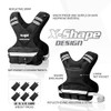 YES4ALL ADJUSTABLE WEIGHTED VEST 11-20LBS REFLECTIVE STRIP BLACK
