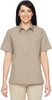 M545W Harriton Ladies Advantage Snap Closure Short-Sleeve Shirt New