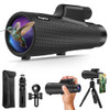 SOGRIES 15×55 MONOCULAR TELESCOPE HD HIGH POWERED TRIPOD PHONE ADAPTER - BLACK
