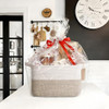 Goodpick Woven Storage Basket Cotton Rope Basket for Dog Toys Books - Tan