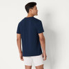AMAZON ESSENTIALS MEN'S SLIM FIT COTTON CREW NECK SIZE MEN L - LIGHT GRAY/NAVY