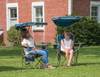 QUIK SHADE MAX SHADE HIGH AND WIDE FOLDING CAMP TILT UV SUN PROTECTION - BLUE