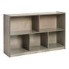 ECR4KIDS 5-COMPARTMENT MOBILE STORAGE CABINET, ELR-0420-GW - GREY WASH