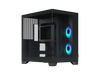 Fractal Design Pop 2 Vision Black RGB - Dual-Chamber PC Gaming Case - Front and