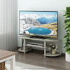 FURINNO TURN-S-TUBE WIDE TV ENTERTAINMENT CENTER SONOMA OAK/WHITE