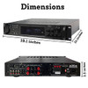 Technical Pro 3500 Watts Peak Power Hybrid Bluetooth Amplifier Preamp Tuner