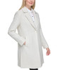 LWQMW103 KARL LAGERFELD WOMEN'S SOLID TEXTURE WOOL ONE BUTTON - SIZE L - WHITE New