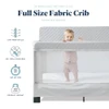 Baby Delight BD06210 Horizon Full Crib Breathable Mesh Walls Tool-Free Assembly