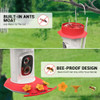 CETIE HUMMINGBIRD FEEDER CAMERA AI SMART IDENTIFICATION - RED/YELLOW/CLEAR