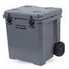 CAMP-ZERO 50L- 52 Quart Hard Cooler with Easy-Roll Oversized Wheels