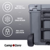 CAMP-ZERO 50L- 52 Quart Hard Cooler with Easy-Roll Oversized Wheels