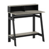 FURINNO SIMPLISTIC A FRAME COMPUTER DESK - BLACK/FRENCH OAK GRAY -DAMAGED