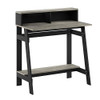 FURINNO SIMPLISTIC A FRAME COMPUTER DESK - BLACK/FRENCH OAK GRAY -DAMAGED