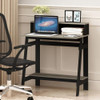 FURINNO SIMPLISTIC A FRAME COMPUTER DESK - BLACK/FRENCH OAK GRAY -DAMAGED