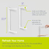 DELTA 2-TIER PREMIUM FLOATING WALL SHELF BRACKET HARDWARE KIT - WHITE