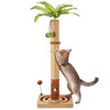 MECOOL 35" TALL CAT SCRATCHING POST STURDY PREMIUM HANGING BALL MC25SP30 - GREY