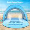 Raynesys Beach Tent Sun Shelter, Beach Shade Tent with UPF50+ UV Protection