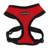 PUPPIA SOFT DOG HARNESS NO CHOKE OVER-THE-HEAD TRIPLE LAYERED, SMALL - RED New