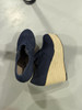 ZUKA DENIM WEDGE HEEL, ALEXA STOCK - SIZE: WOMEN 8 - DENIM /NAVY BLUE