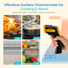 ETEKCITY INFRARED THERMOMETER LASER TEMPERATURE GUN EMISSIVITY - YELLOW/BLACK