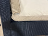 HASTYER WICKER OUTDOOR ARMLESS LOUNGE CHAIR (SET OF 2) - BLACK/BEIGE
