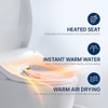 INUS N22 ELECTRIC HEATED BIDET TOILET SEAT ELONGATED WARM WATER - WHITE