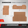 Motor Trend FlexTough Advanced Heavy Duty Rubber Car Floor Mats & Cargo Liner