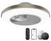 JHHF Ceiling Fan Remote Control Lighting 20'' Enclosed Bladeless Fan - Ash Gold