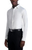 KARL LAGERFELD MEN'S TEXTURED TWILL LONG SLEEVE DRESS SHIRT WHITE SIZE XL New