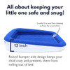 KING KOIL LUXURY TODDLER INFLATABLE CHILD AIRBED TRAVEL BED - BLUE/WHITE
