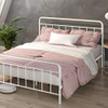 ZINUS FLORENCE FULL PANEL METAL PLATFORM BED FRAME FRBF-Q/W - WHITE- QUEEN