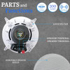 VAIYER PAIR OF 6.5 INCH CEILING SPEAKERS HOME THEATER SYSTEM VRIC650 - WHITE