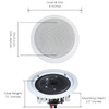 VAIYER PAIR OF 6.5 INCH CEILING SPEAKERS HOME THEATER SYSTEM VRIC650 - WHITE